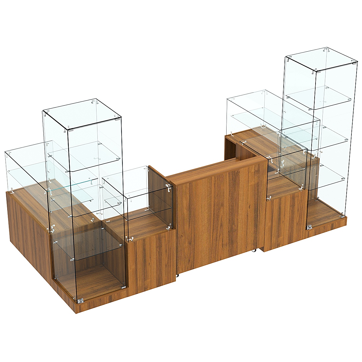 Торговый островок ХИТ ПРОДАЖ №17 (3, 64 кв.м) Орех