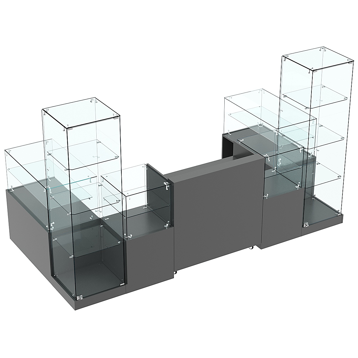 Торговый островок ХИТ ПРОДАЖ №17 (3, 64 кв.м) Темно-Серый