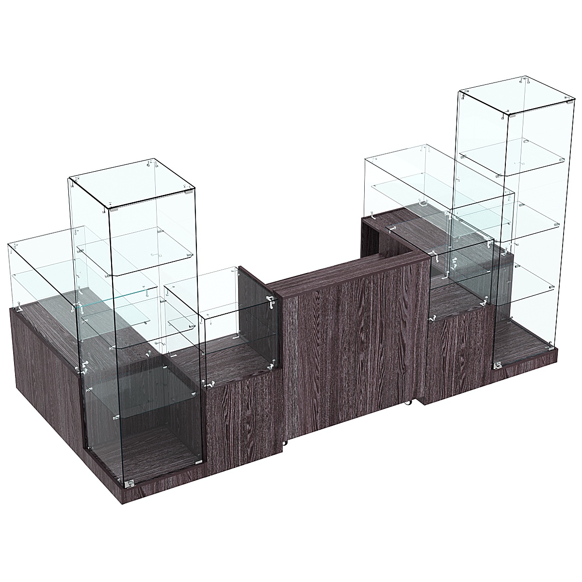 Торговый островок ХИТ ПРОДАЖ №17 (3, 64 кв.м) Ясень Анкор темный - U31105