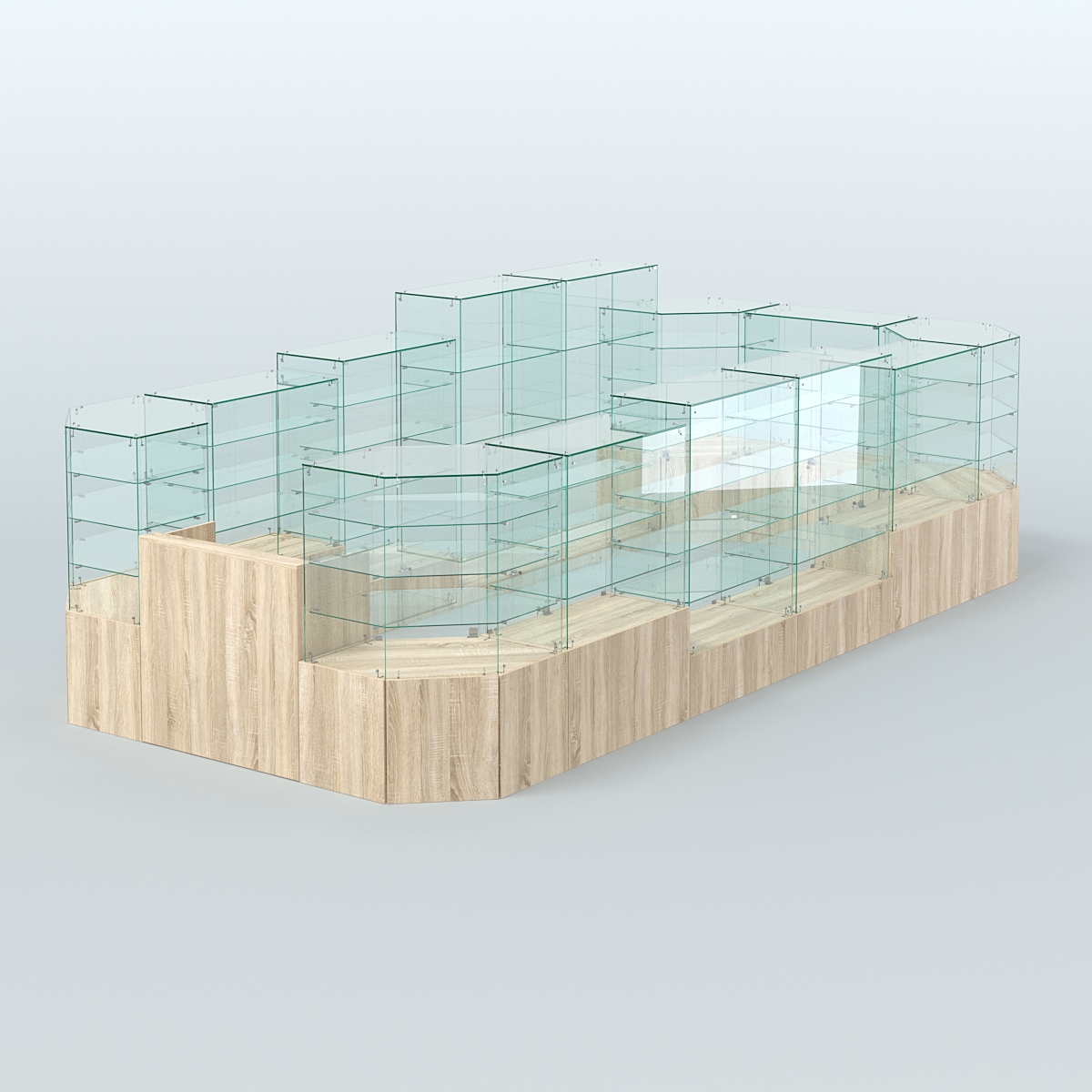 Павильон ИСТРА в центр зала №8а (закрытый) (12, 77 кв.м) Дуб Сонома