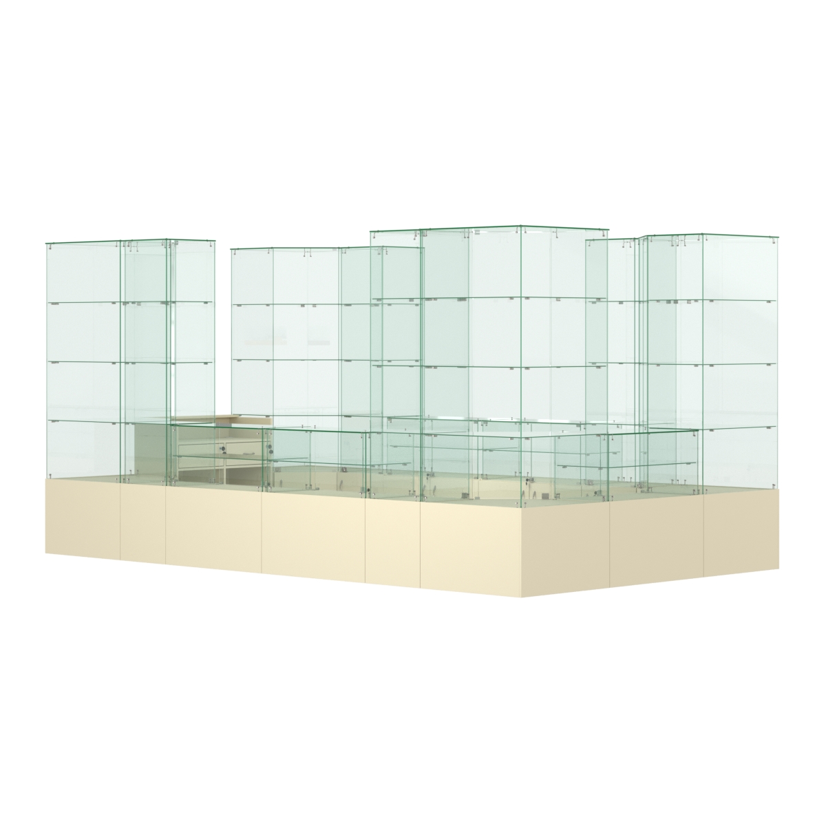 Павильон ИСТРА островной №10 (10, 48 кв.м) Крем Вайс