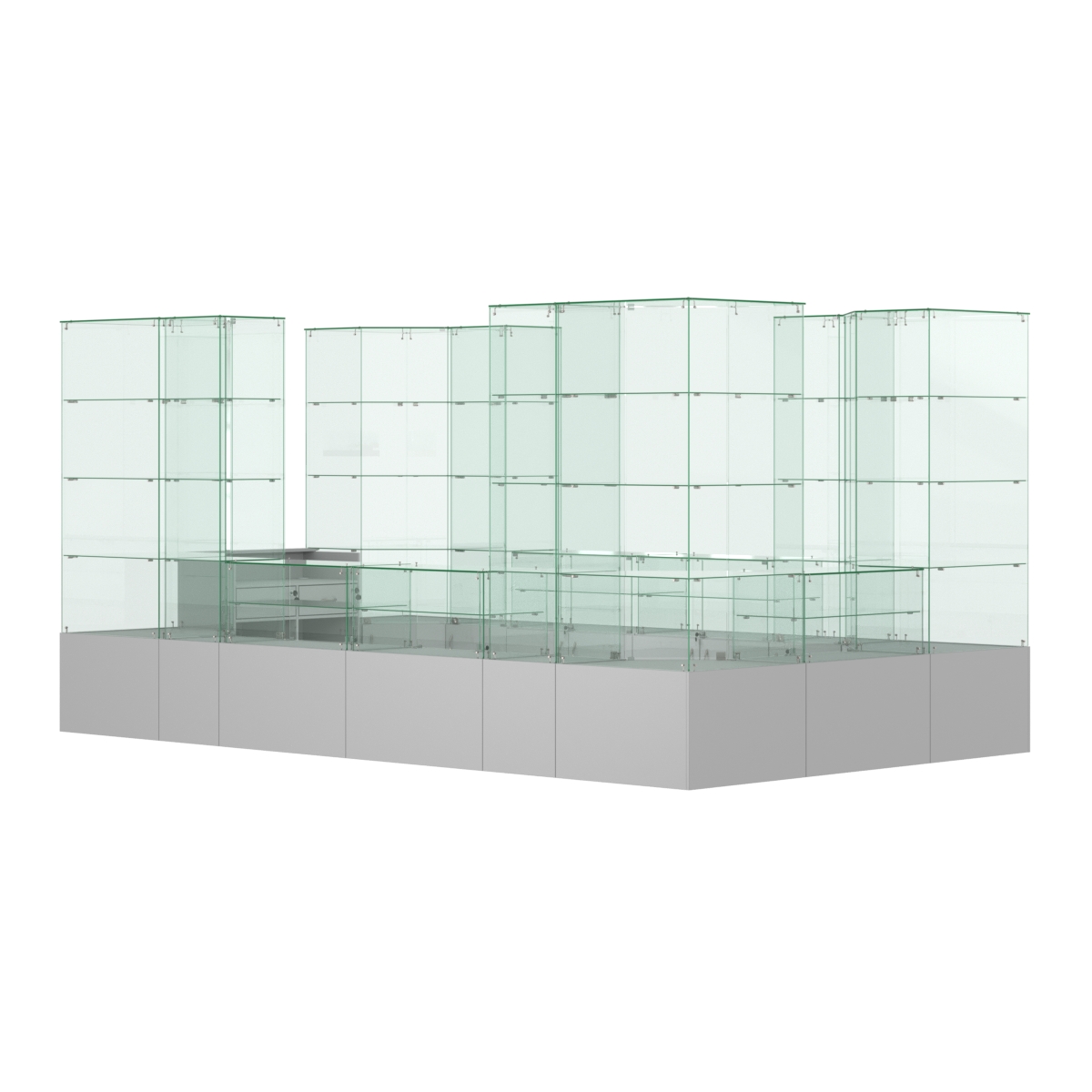 Павильон ИСТРА островной №10 (10, 48 кв.м) Серый