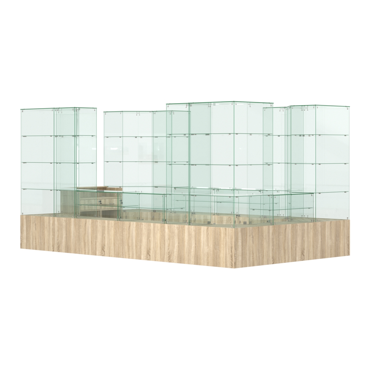 Павильон ИСТРА островной №10 (10, 48 кв.м) Дуб сонома