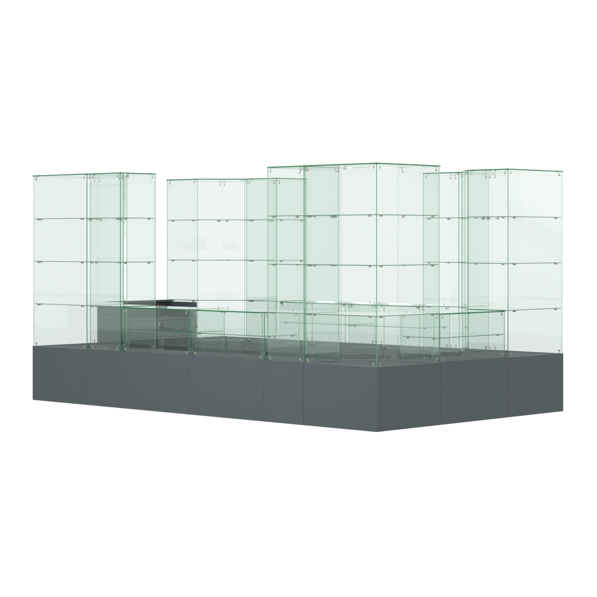 Павильон ИСТРА островной №10 (10, 48 кв.м) Темно-Серый