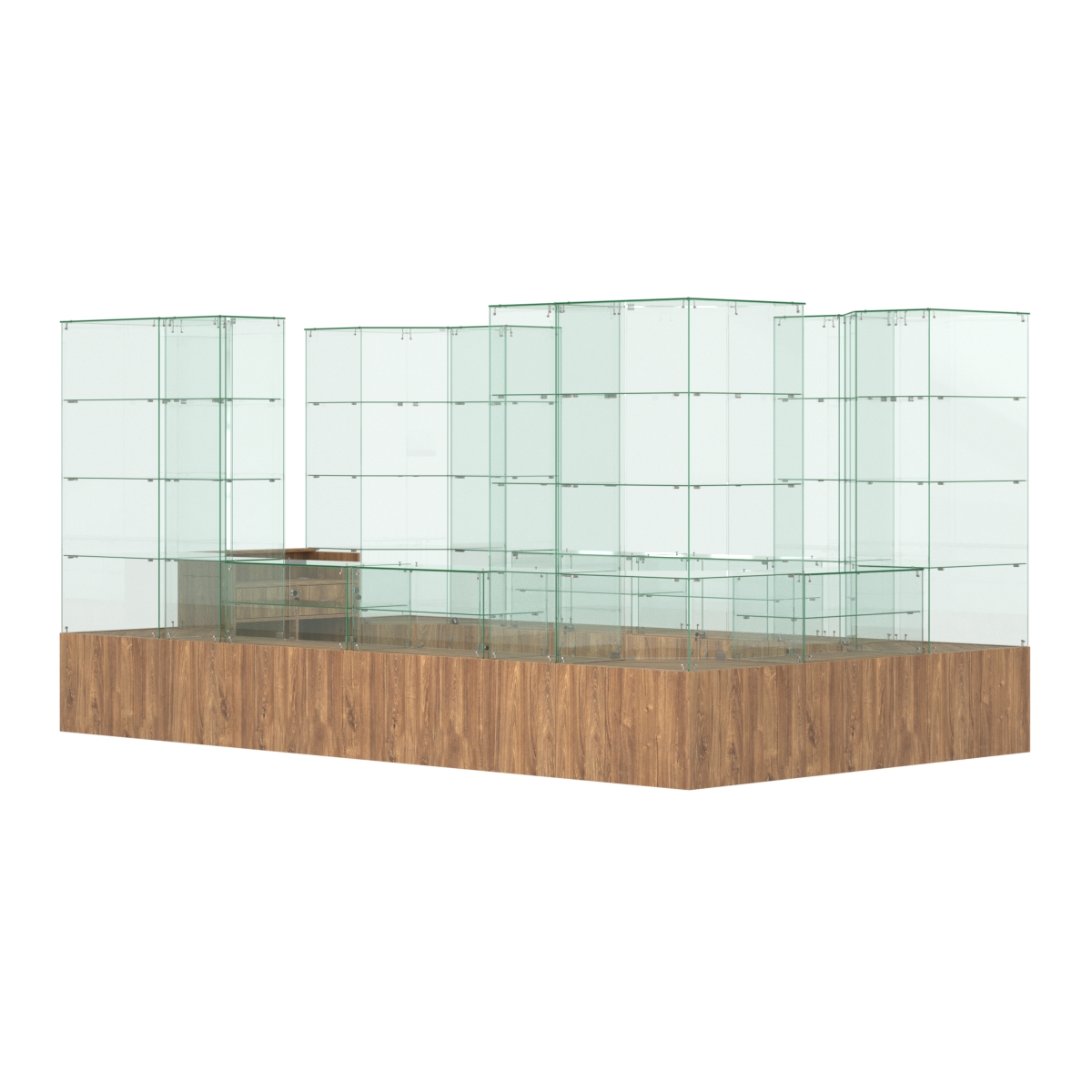 Павильон ИСТРА островной №10 (10, 48 кв.м) Дуб Канзас коричневый