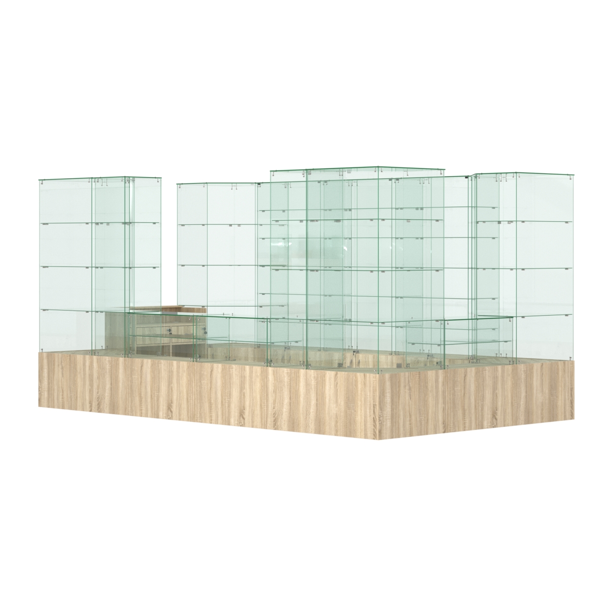 Павильон ИСТРА островной №11 (10, 48 кв.м) Дуб сонома