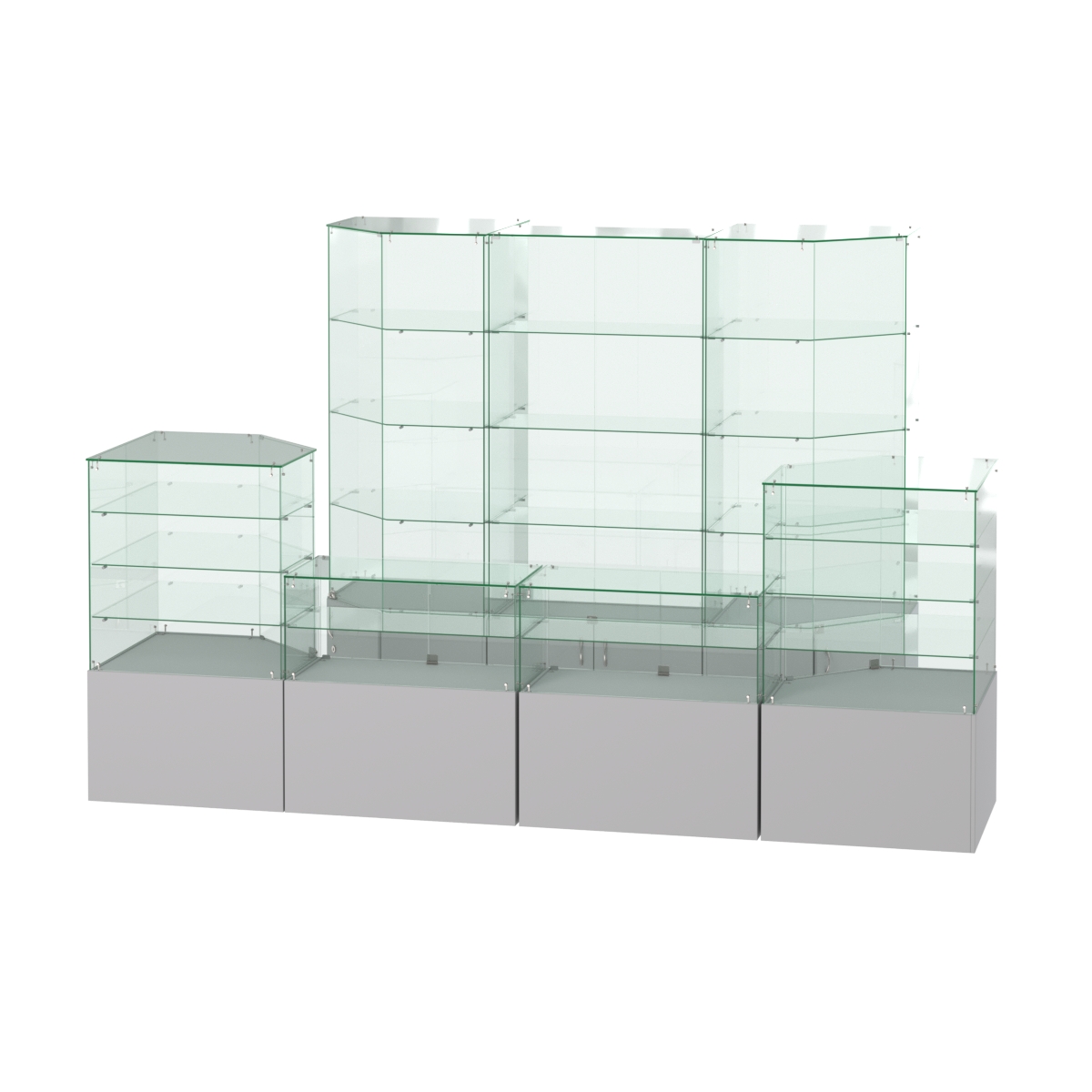 Павильон ИСТРА пристенный №9 (6, 72 кв.м) Серый