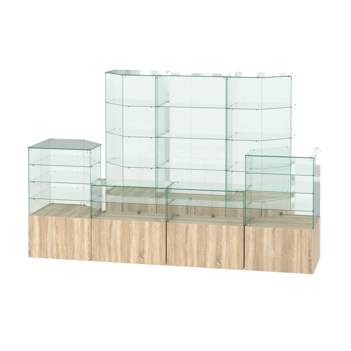 Павильон ИСТРА пристенный №9 (6, 72 кв.м) Дуб сонома