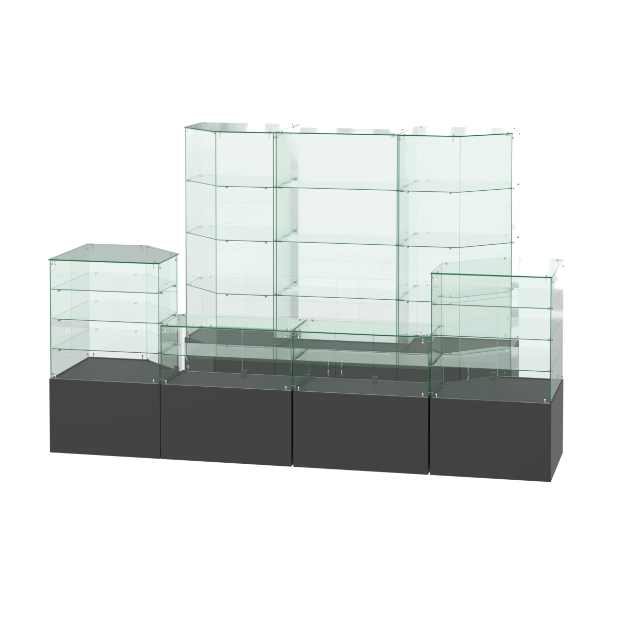 Павильон ИСТРА пристенный №9 (6, 72 кв.м) Черный