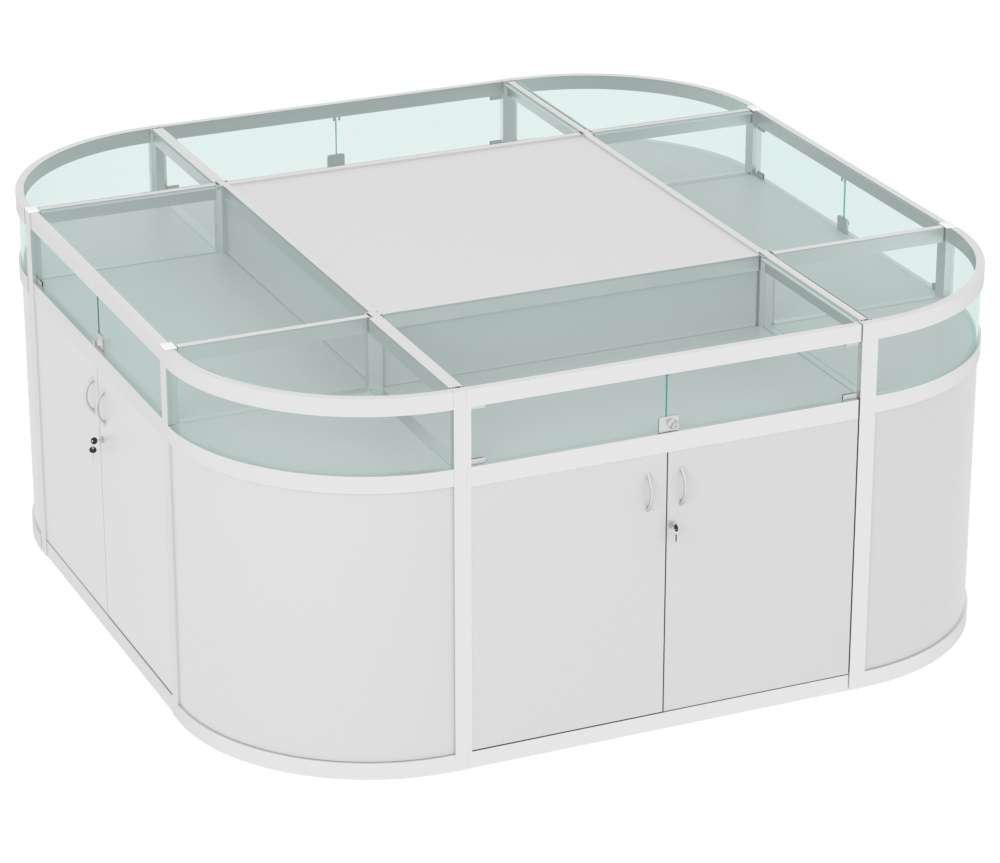 Прилавок-остров №2 (4 кв.м) Серый