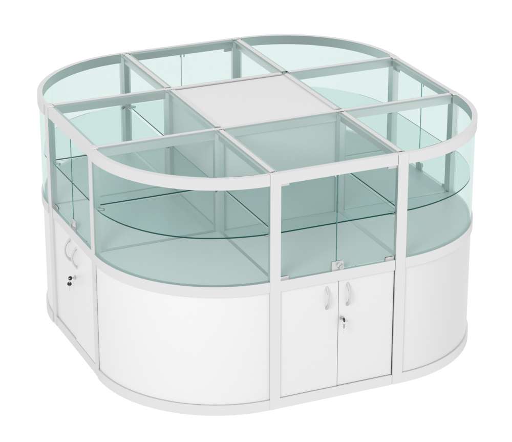 Прилавок-остров №3 (2,25 кв.м) Серый