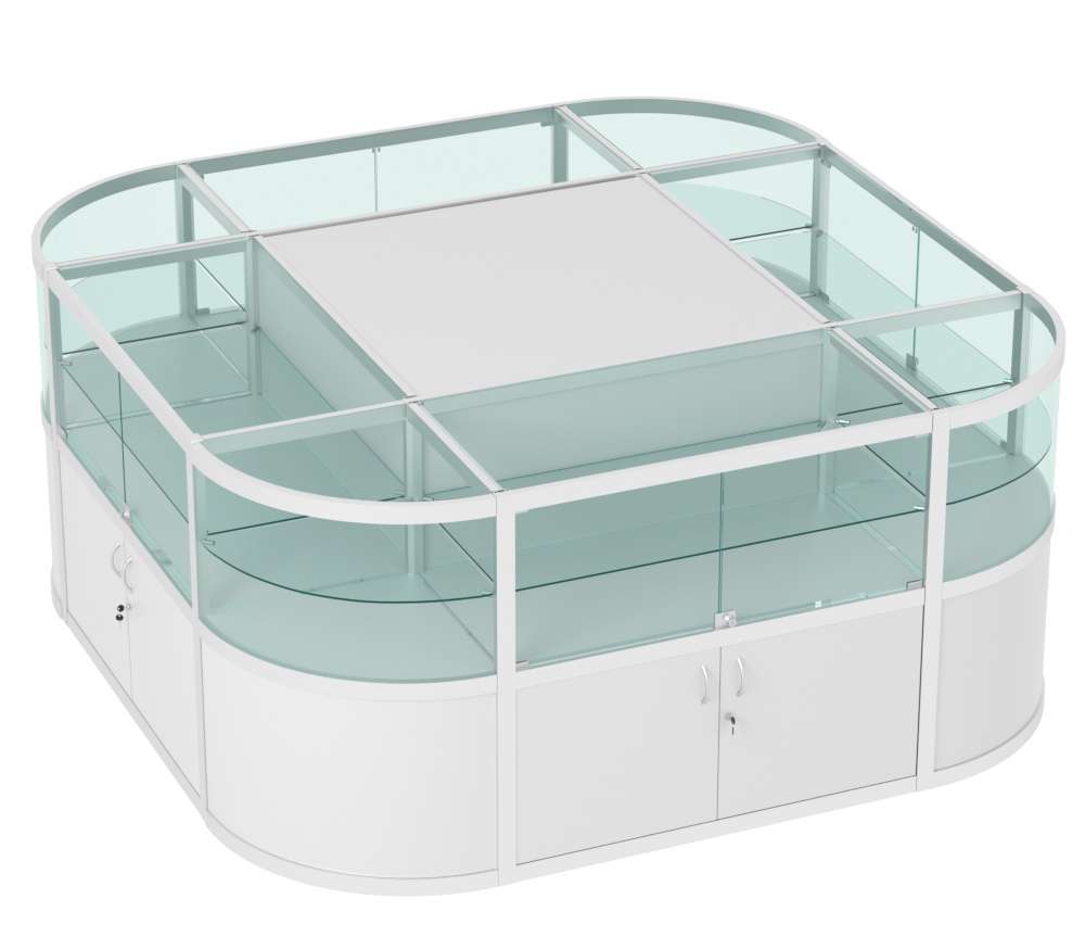 Прилавок-остров №4 (4 кв.м) Серый