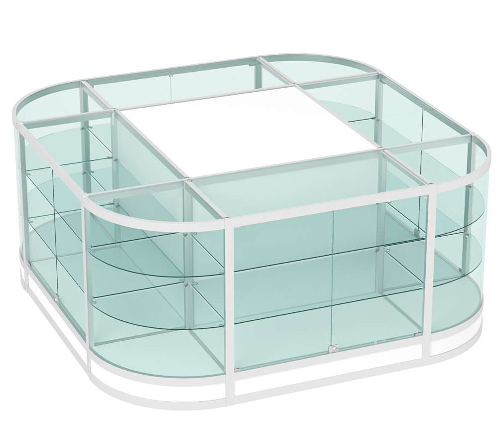 Прилавок-остров №6 (4 кв.м) Белый