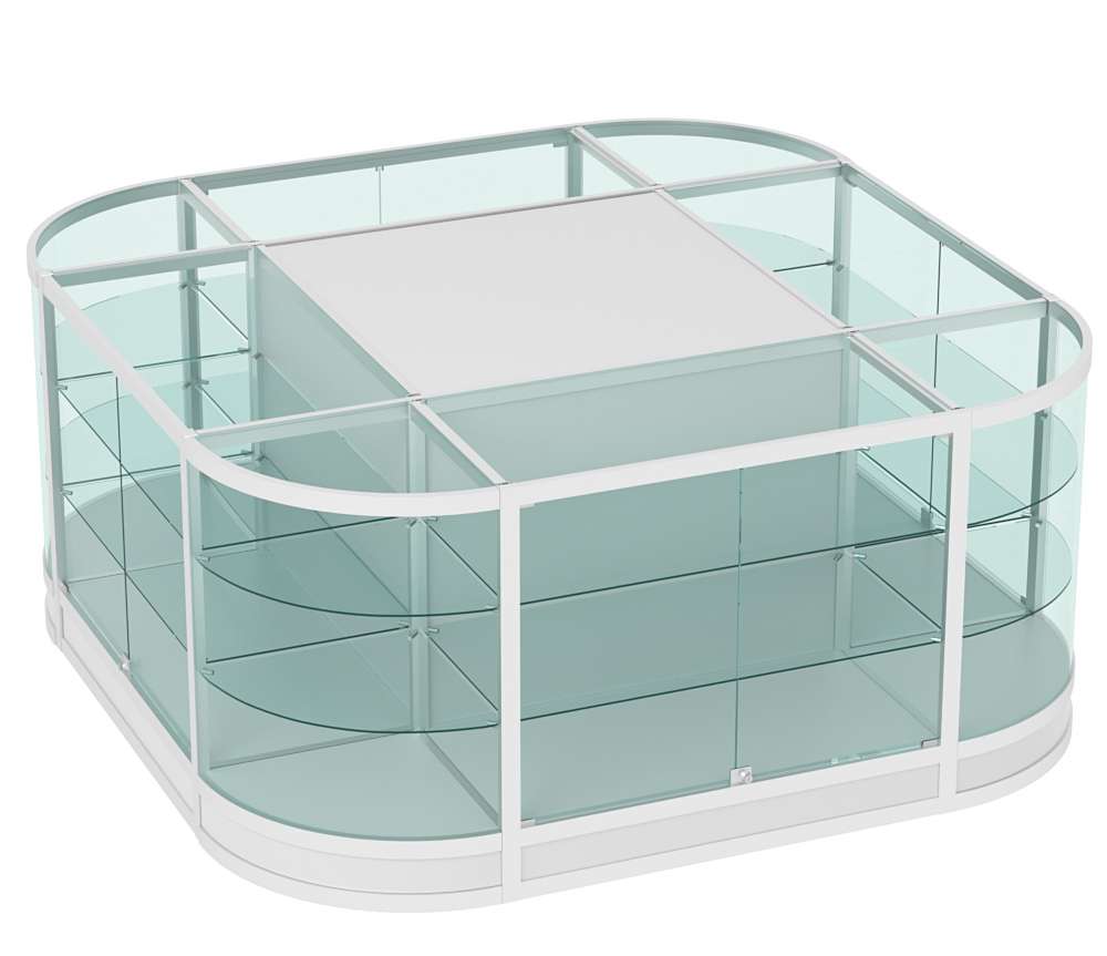 Прилавок-остров №6 (4 кв.м) Серый