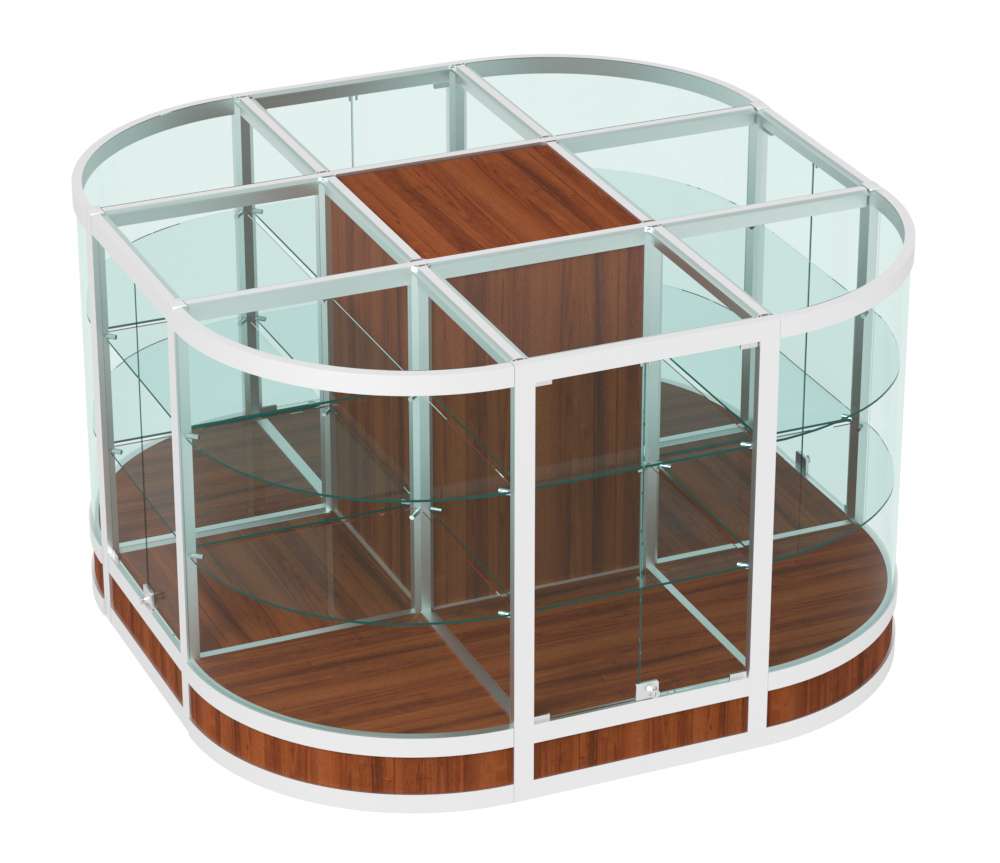 Прилавок-остров №5 (2,25 кв.м) Орех