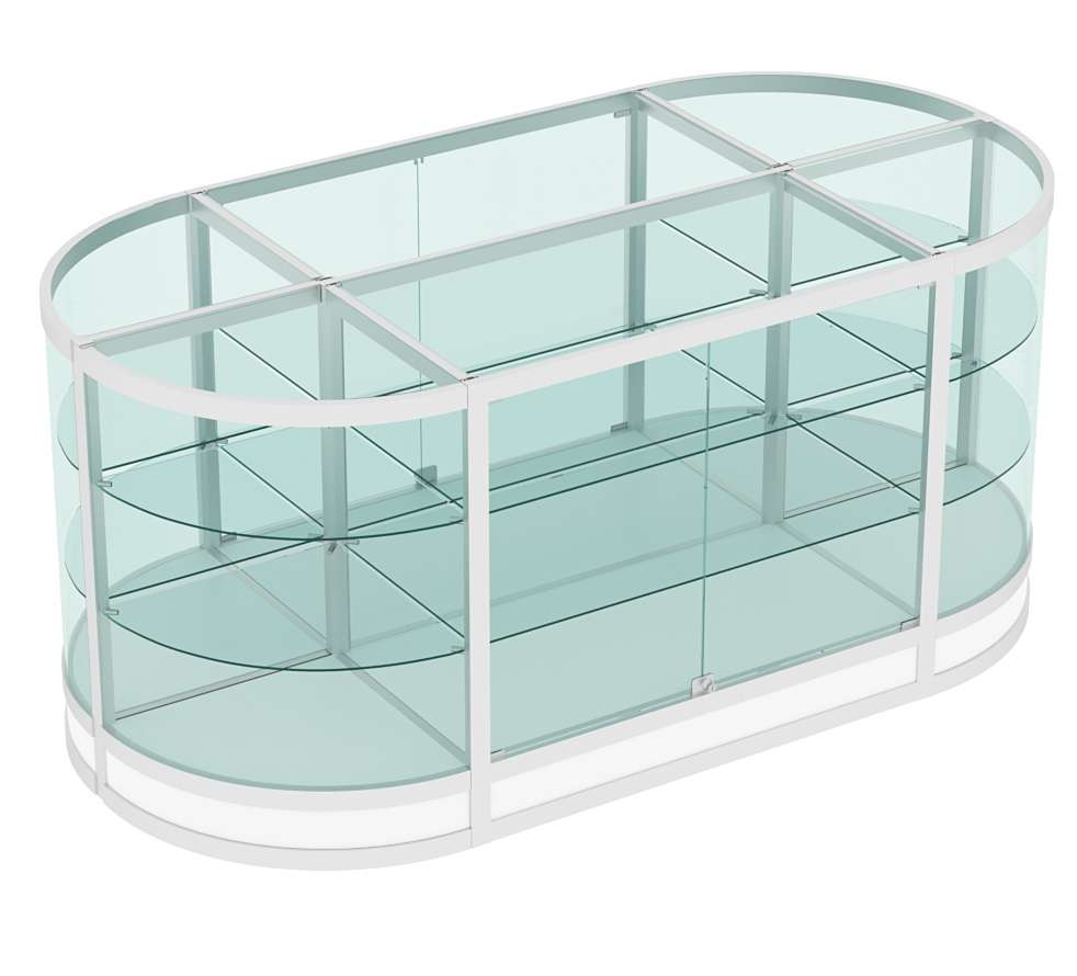 Прилавок-остров №12 (2 кв.м) Белый