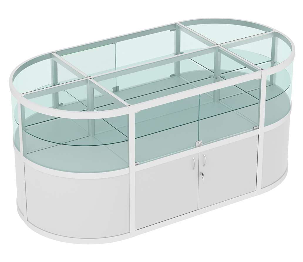 Прилавок-остров №10 (2 кв.м) Серый