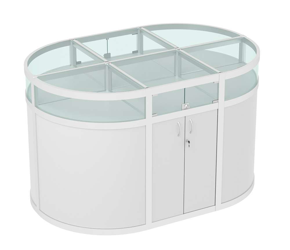 Прилавок-остров №7 (1,5 кв.м) Серый