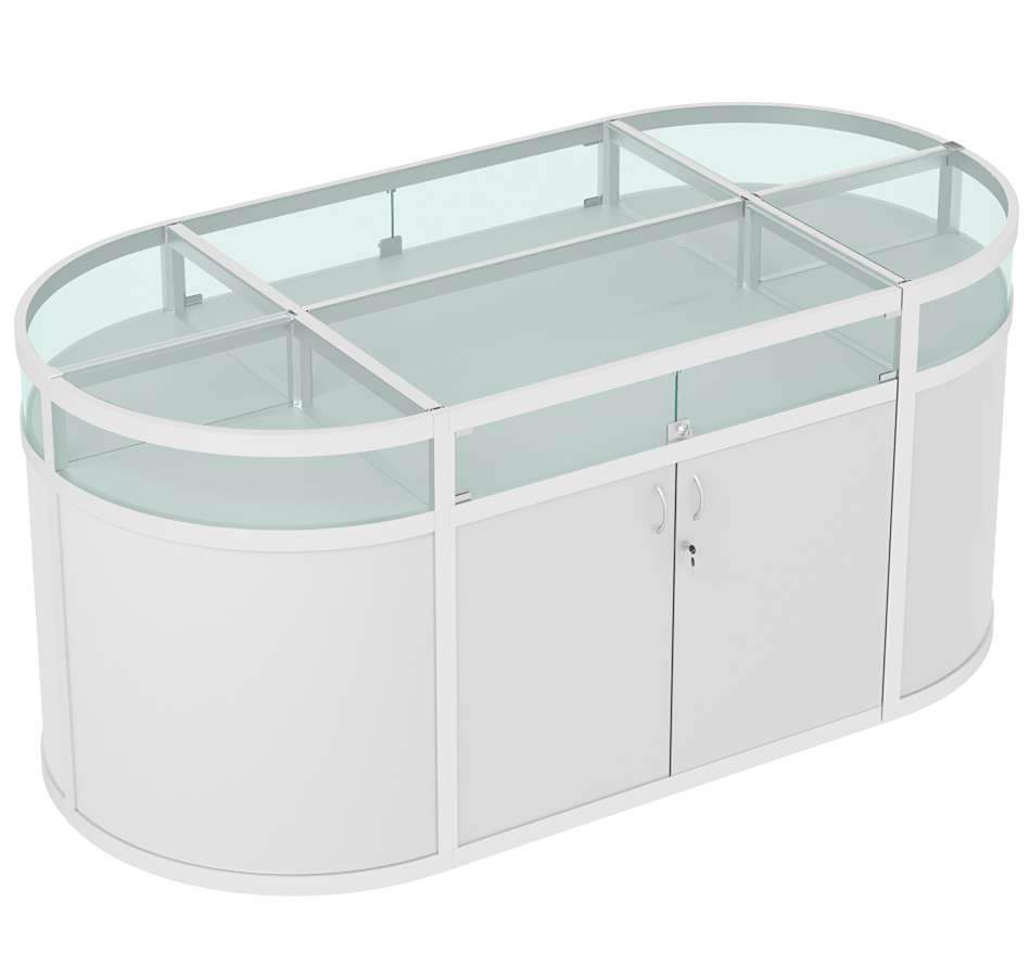 Прилавок-остров №8 (2 кв.м) Серый