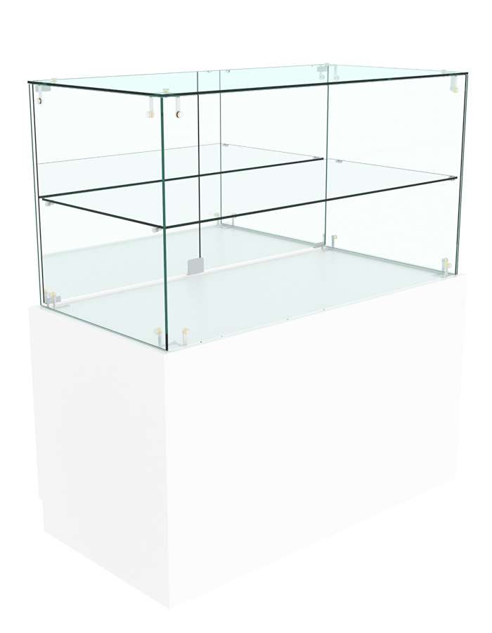 Прилавок с каркасом из ДСП ОТРАЖЕНИЕ №1 Белый