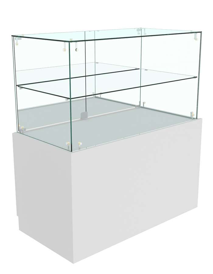 Прилавок с каркасом из ДСП ОТРАЖЕНИЕ №1 Серый