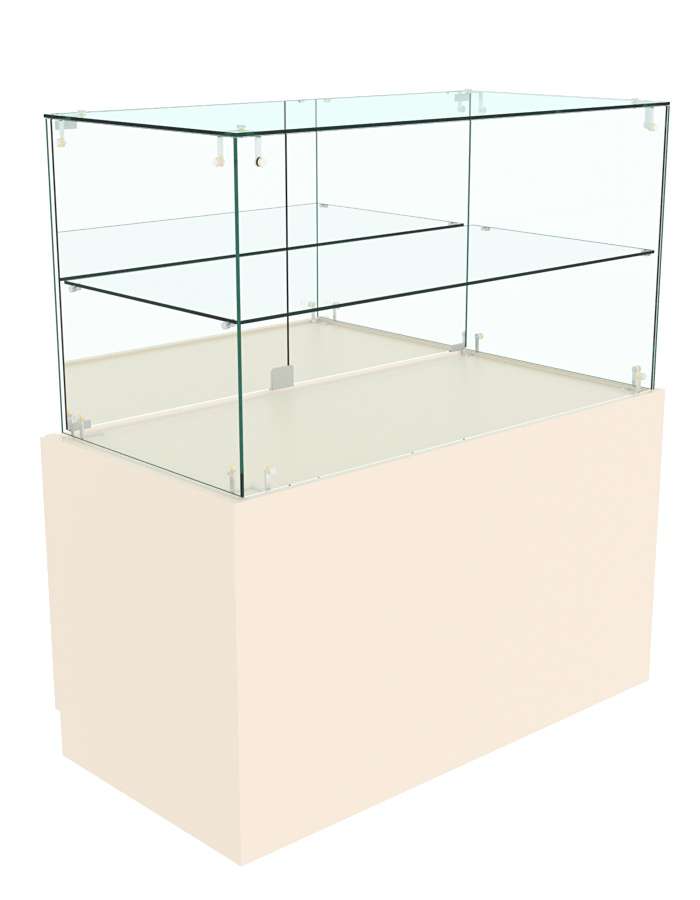 Прилавок с каркасом из ДСП ОТРАЖЕНИЕ №1 Крем Вайс