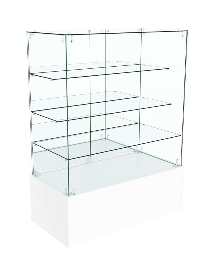 Прилавок ОТРАЖЕНИЕ с зеркальными дверками №8 Белый