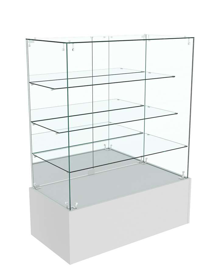 Прилавок ОТРАЖЕНИЕ с зеркальными дверками №8 Серый