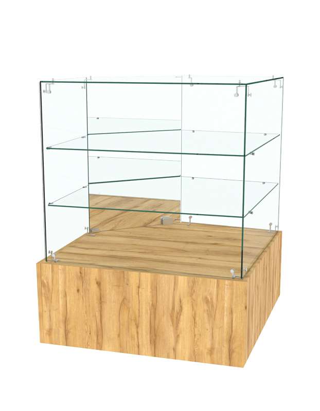 Прилавок ОТРАЖЕНИЕ с крепежами №5 угловой Дуб Золотистый