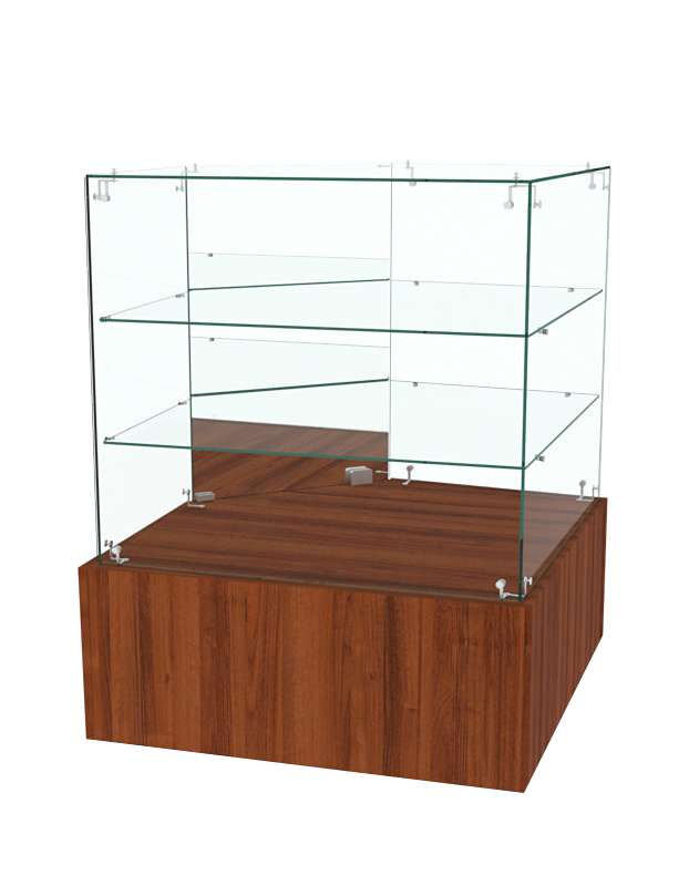 Прилавок ОТРАЖЕНИЕ с крепежами №5 угловой Орех