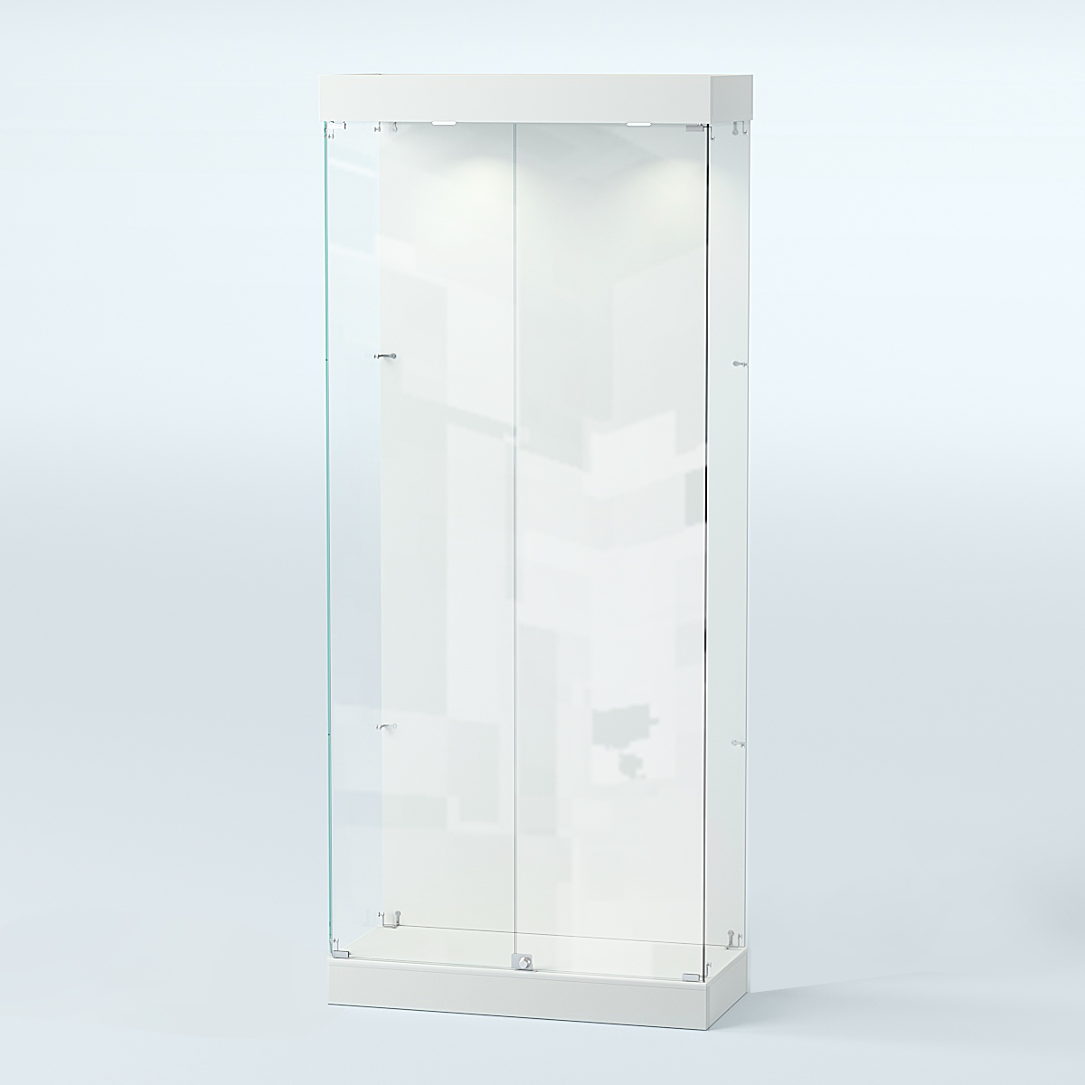 Витрина под знамя №1-900 Белый