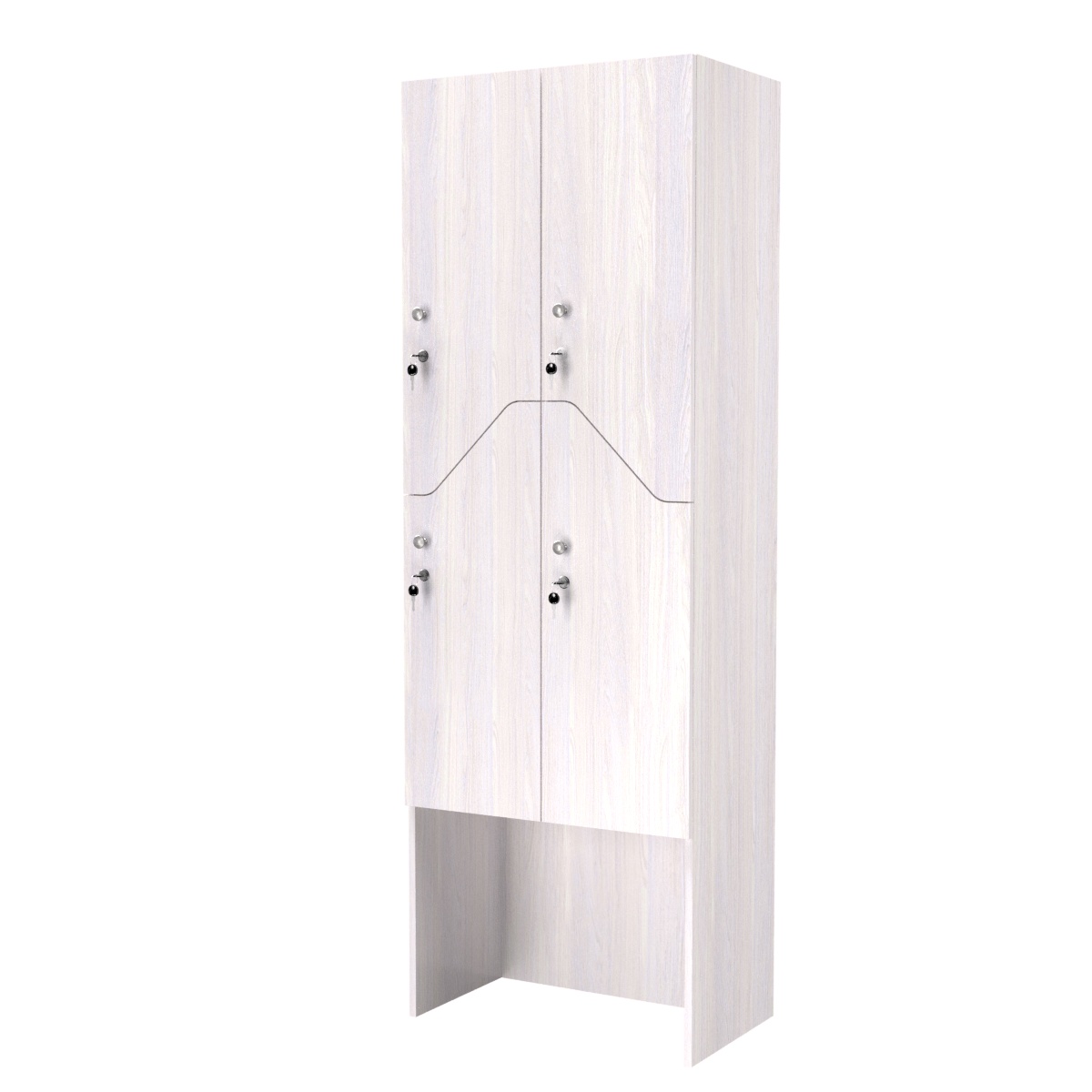 Шкаф для раздевалок СТАНДАРТ-Элегия №3-2Б Ясень Анкор светлый