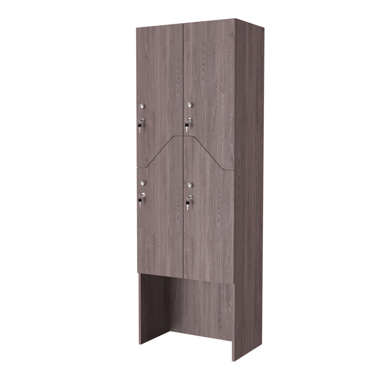 Шкаф для раздевалок СТАНДАРТ-Элегия №3-2Б Ясень Анкор темный