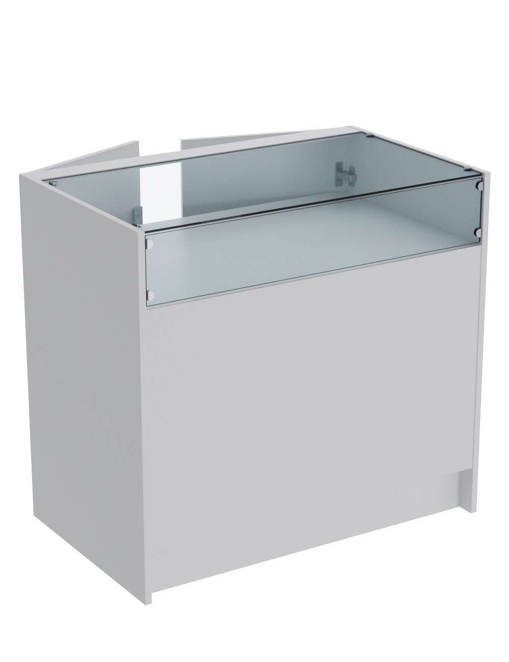 Прилавок из ДСП ЭКОНОМ №2 (900 мм) с дверцами Серый