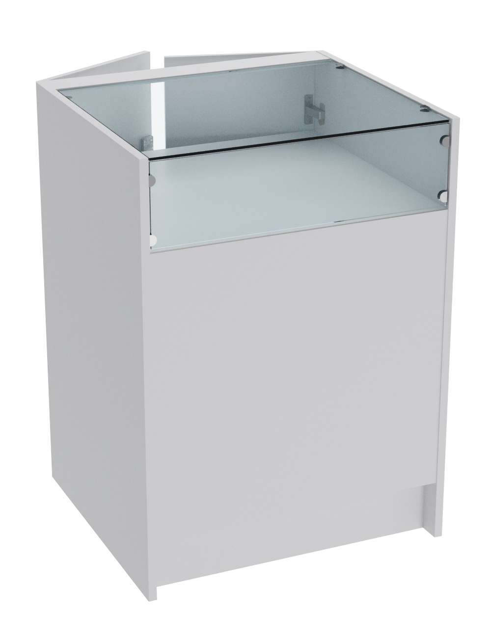 Прилавок из ДСП ЭКОНОМ №2 (600 мм) с дверцами Серый