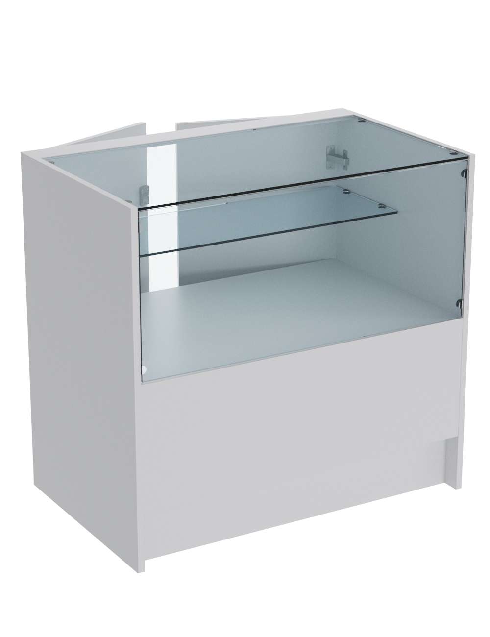 Прилавок из ДСП ЭКОНОМ №3 (900 мм) с дверцами Серый