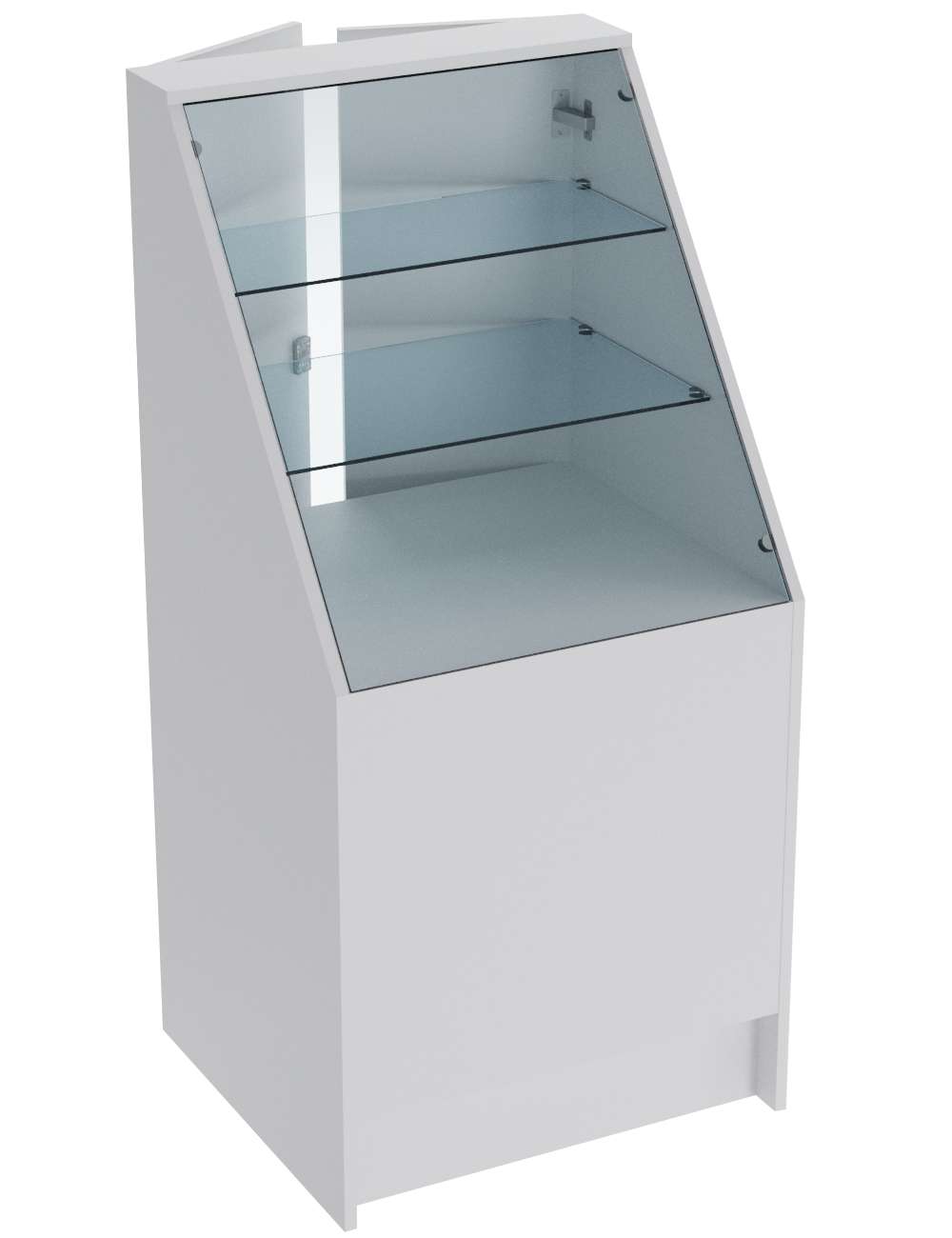 Прилавок из ДСП ЭКОНОМ №7 (600 мм) с дверцами Серый