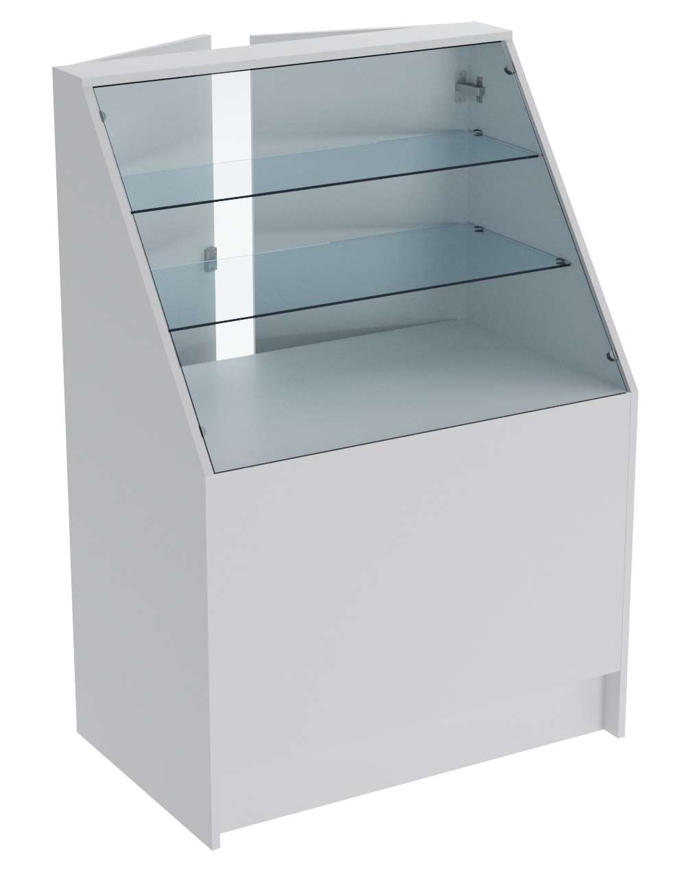 Прилавок из ДСП ЭКОНОМ №7 (900 мм) с дверцами Серый