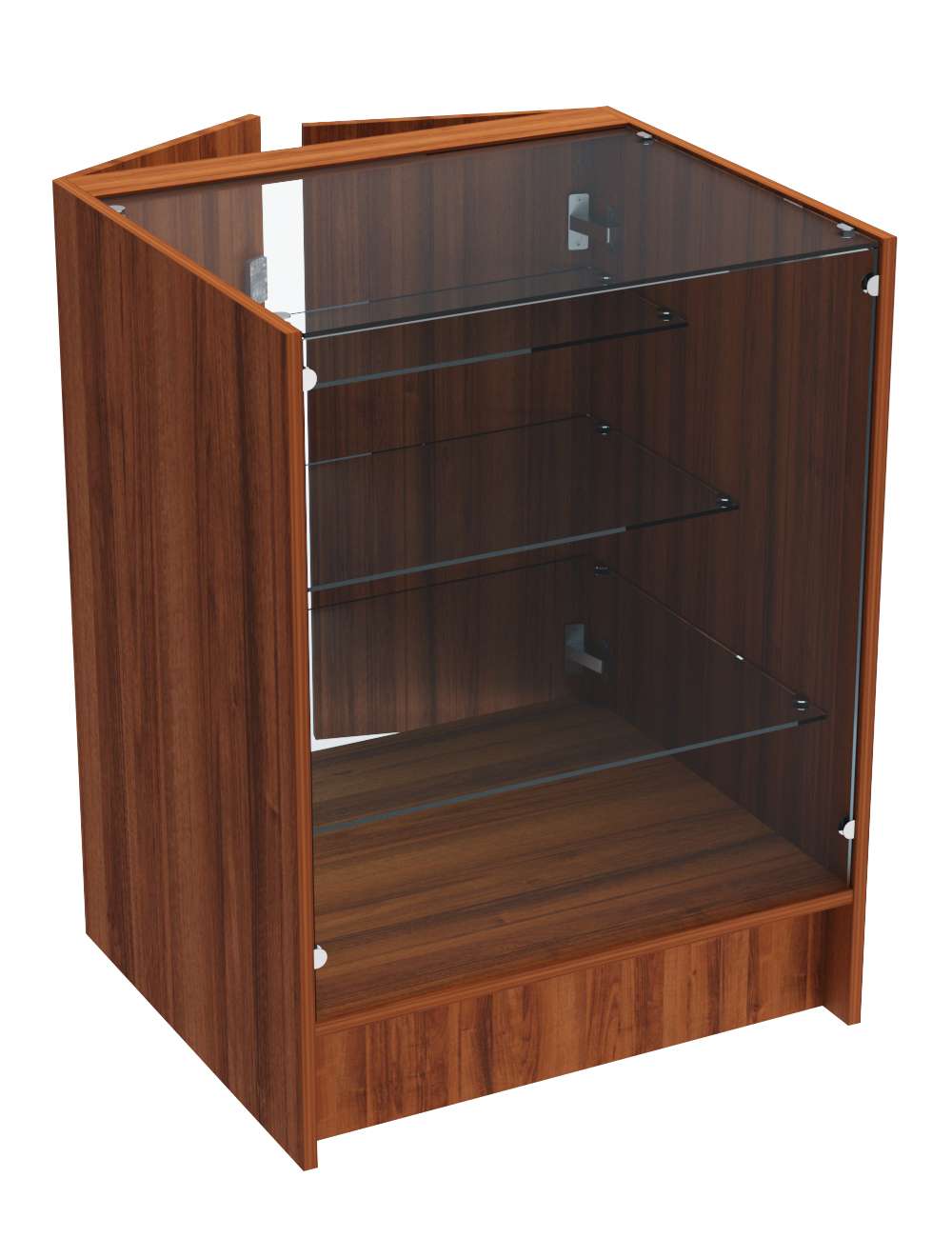 Прилавок из ДСП ЭКОНОМ №4 (600 мм) с дверцами Орех