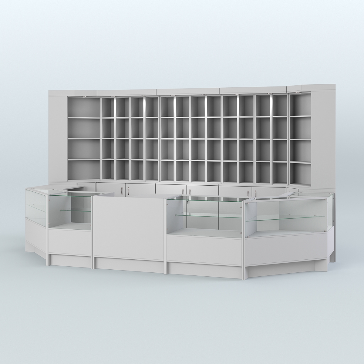 Павильон в торговый центр для продажи чая и кофе №8 Серый