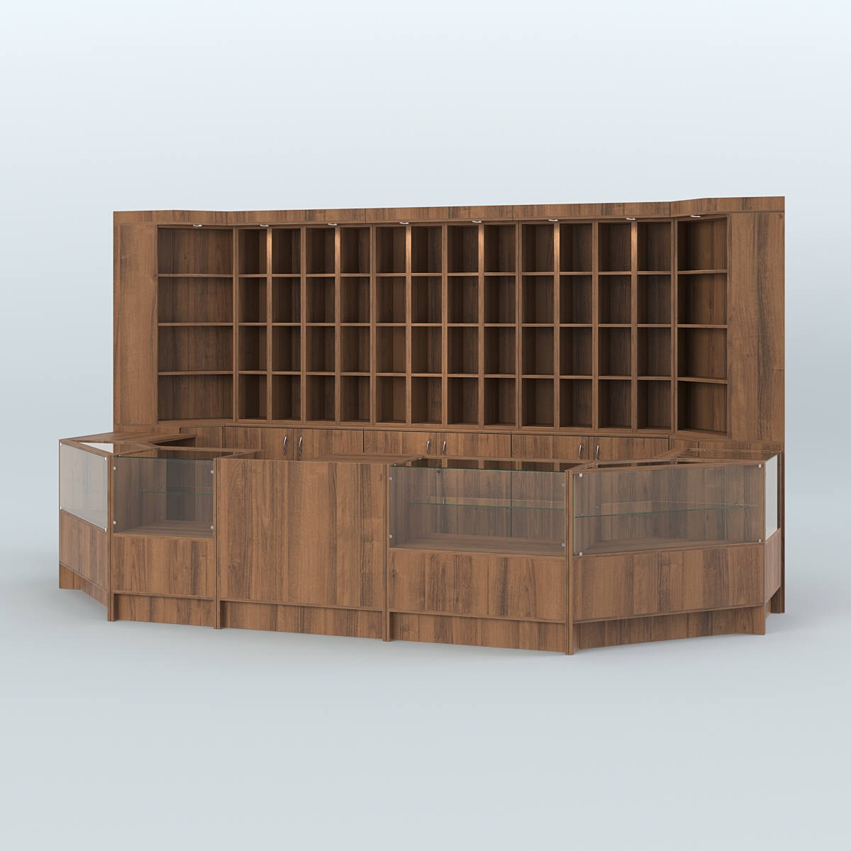 Павильон в торговый центр для продажи чая и кофе №8 Орех