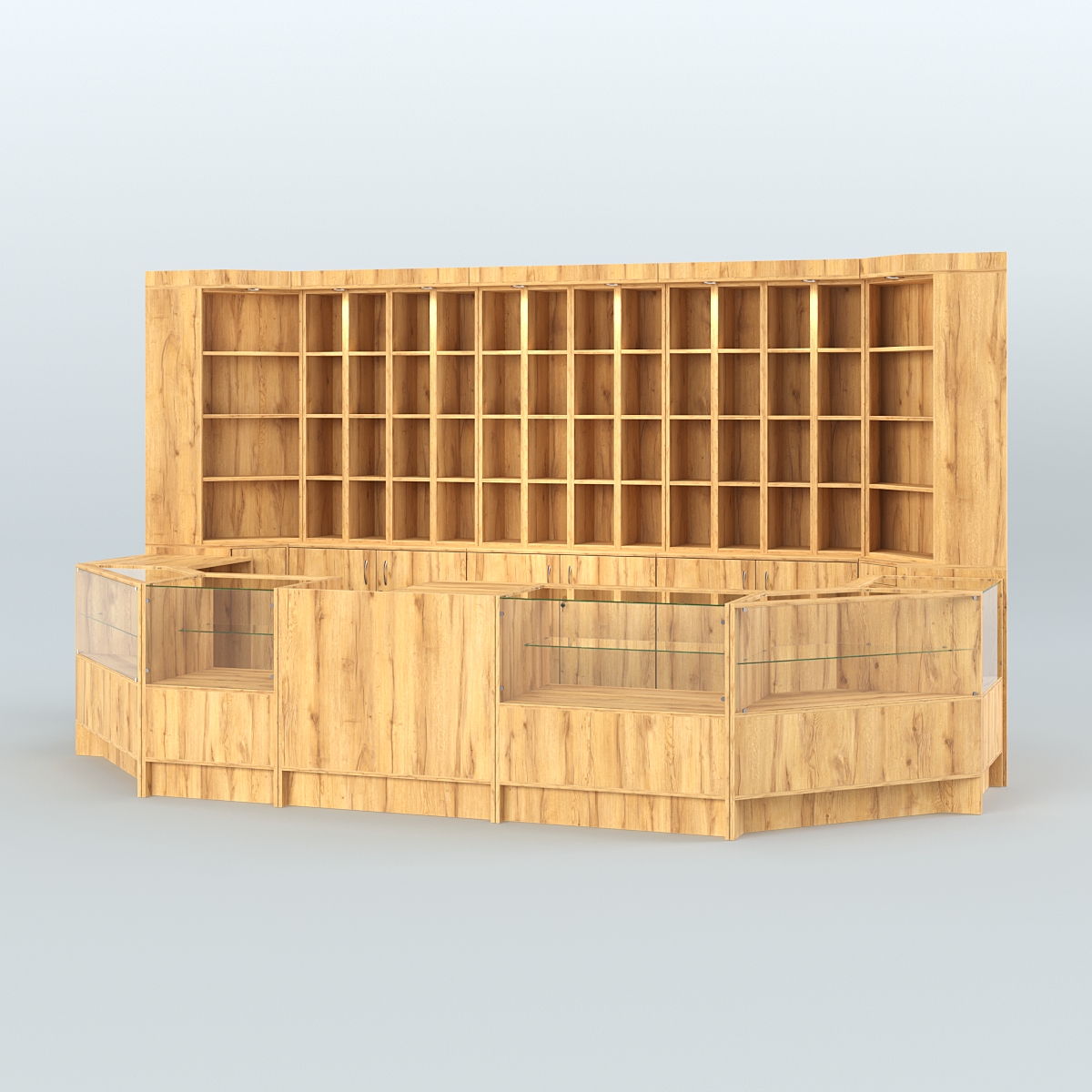 Павильон в торговый центр для продажи чая и кофе №8 Дуб Золотистый