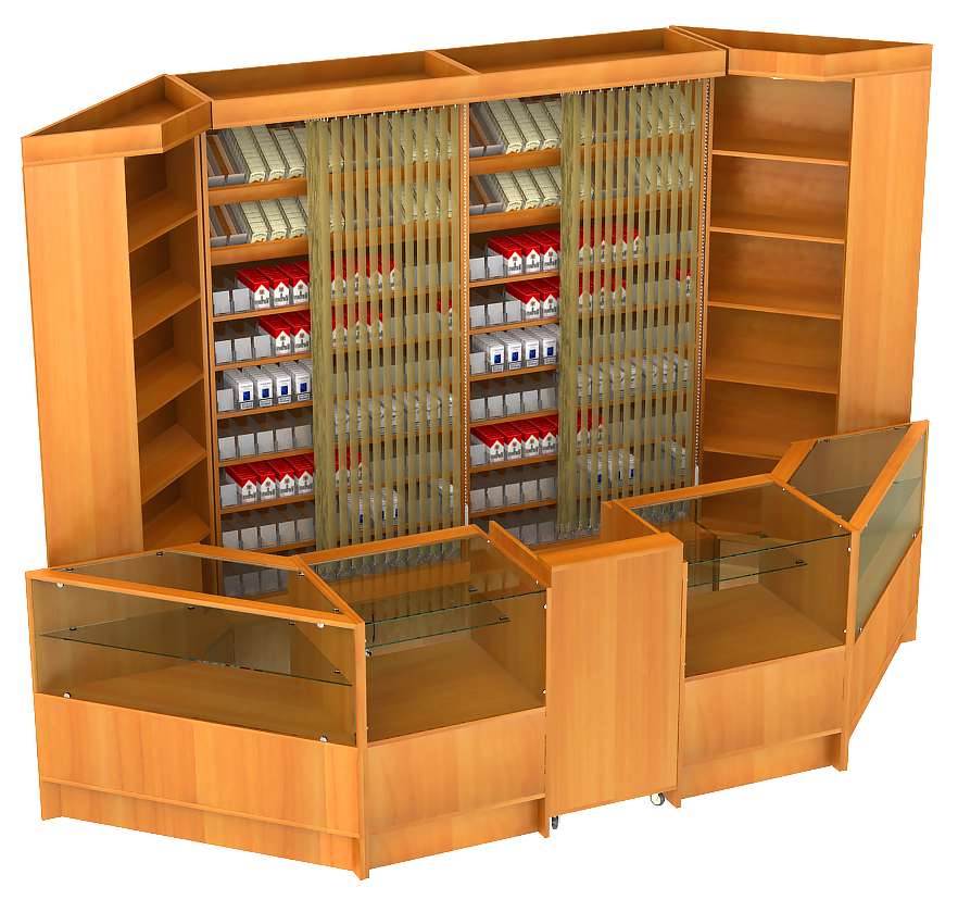 Павильон для продажи сигарет №1 Белый