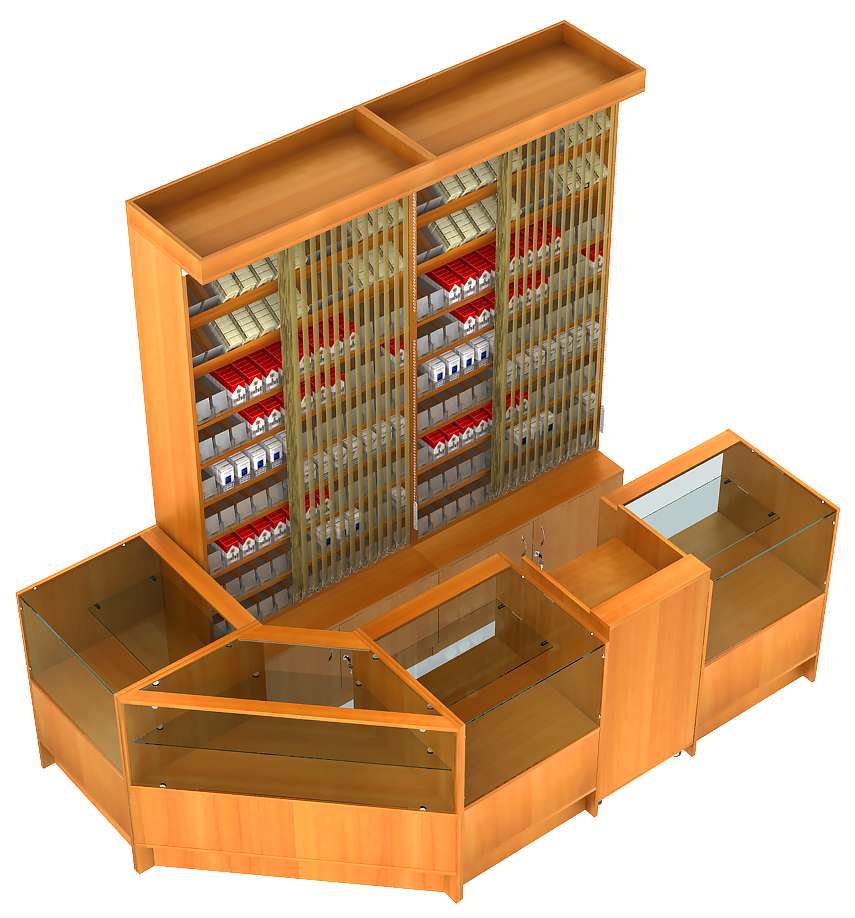 Павильон для продажи сигарет №3 Крем Вайс