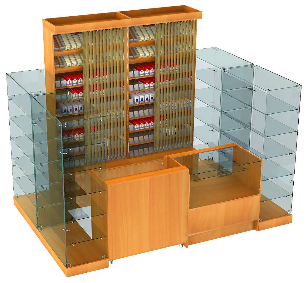 Павильон для продажи сигарет №4 Орех