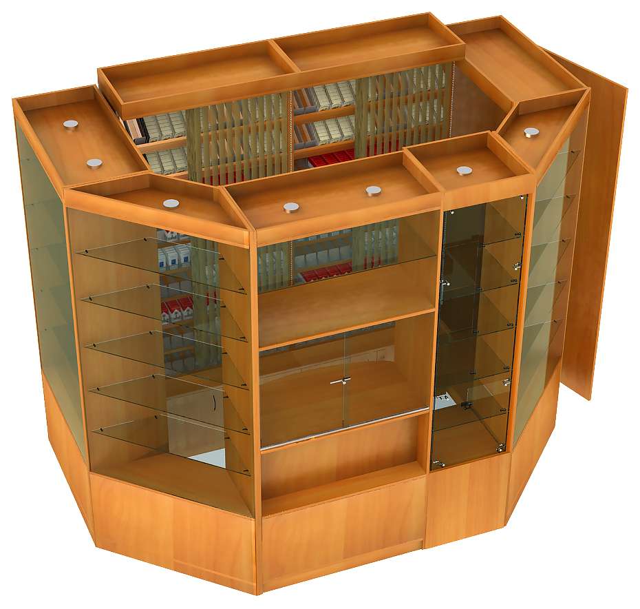 Павильон для продажи сигарет №7 Орех