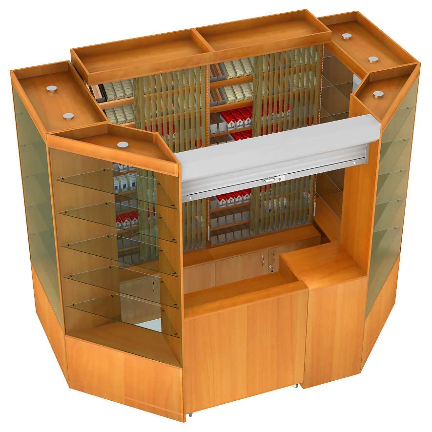 Павильон для продажи сигарет №8 Серый