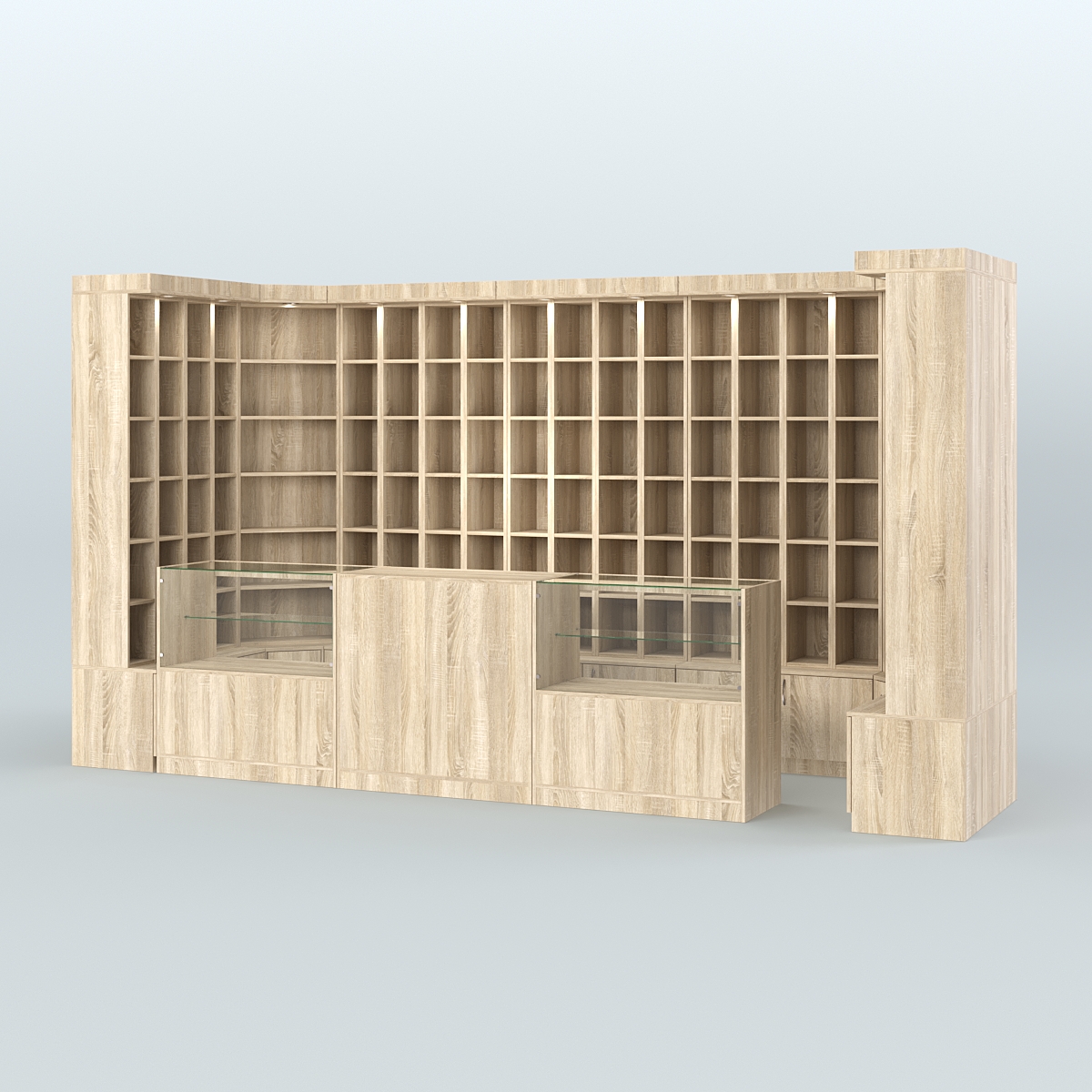 Павильон вместительный для продажи чая и кофе №10 Дуб сонома