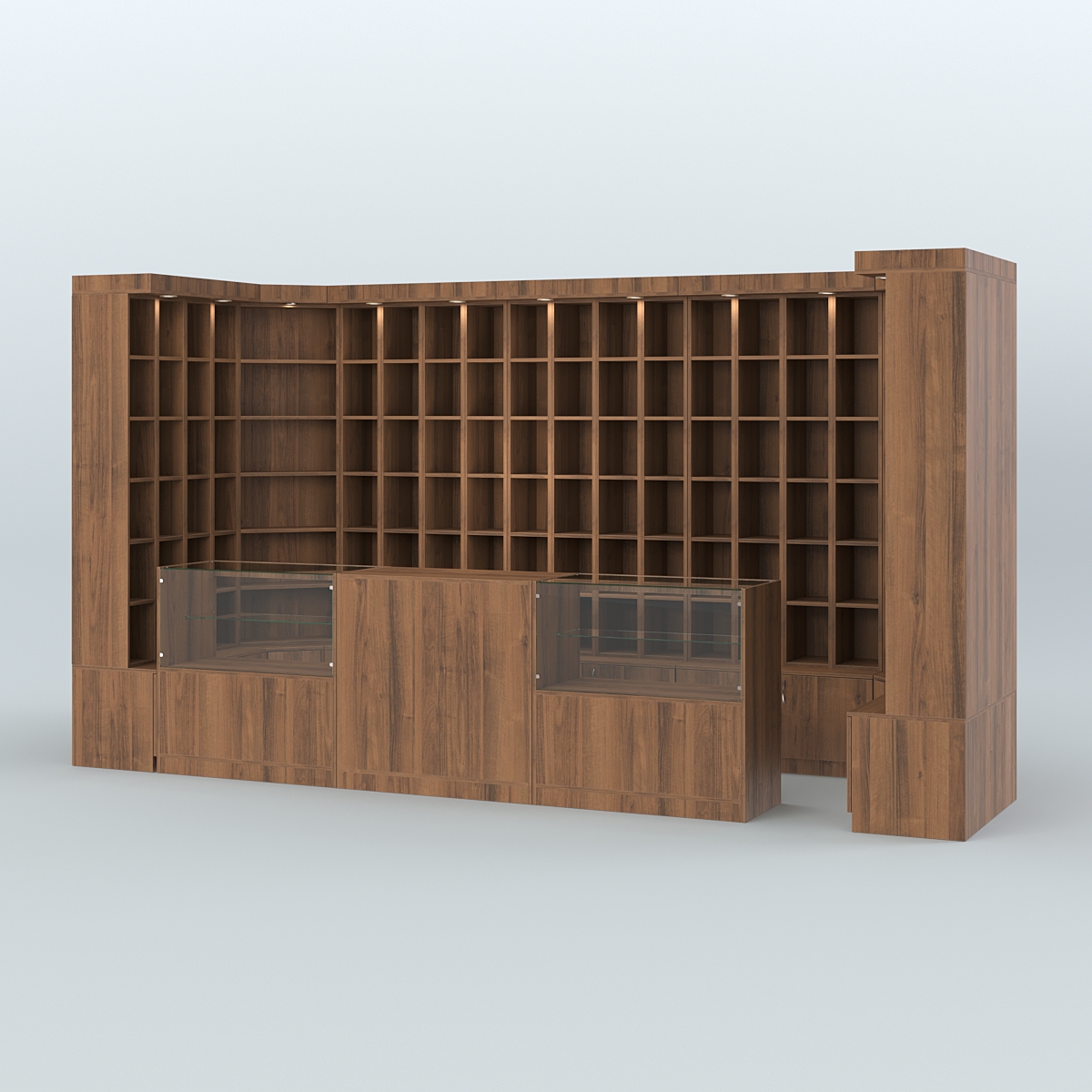 Павильон вместительный для продажи чая и кофе №10 Орех