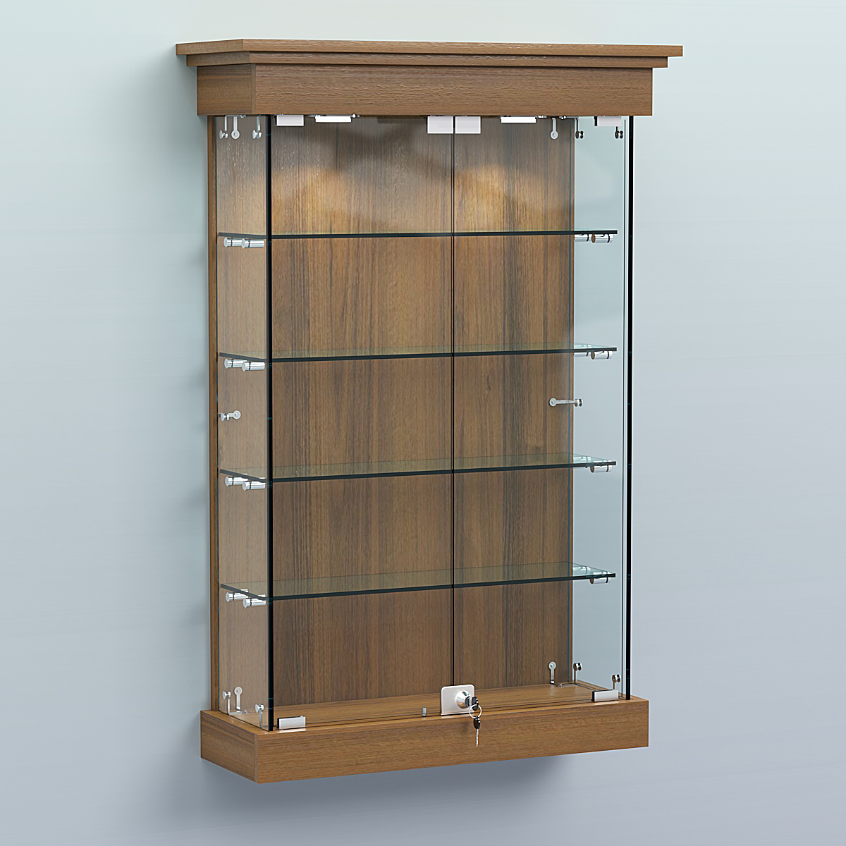 Витрина для музеев "Коллекция" настенная №1-4 Орех